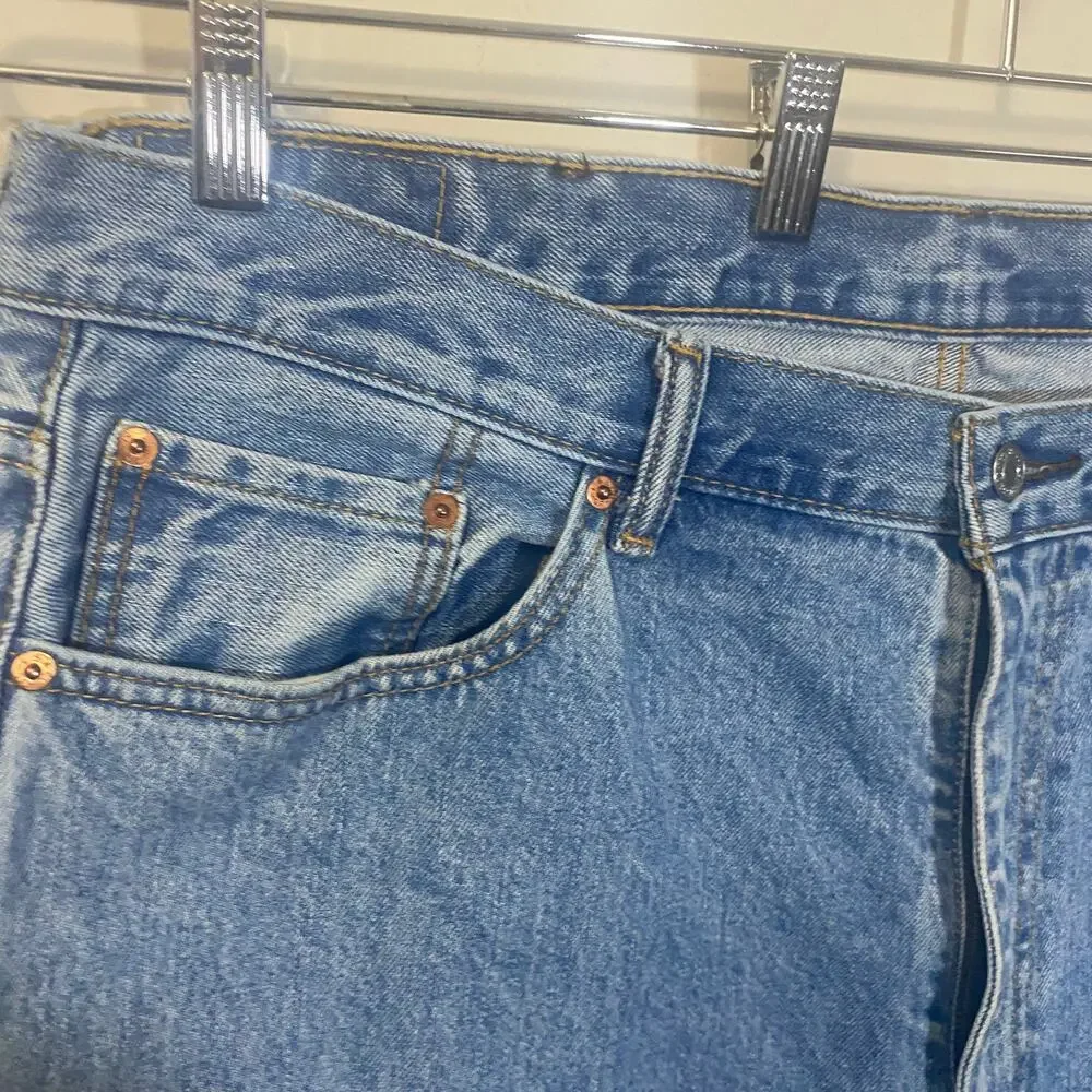Levi’s Men’s 550 Relaxed Fit Jeans Stonewash Dad Jean 100% Cotton Sz 42 x 32
